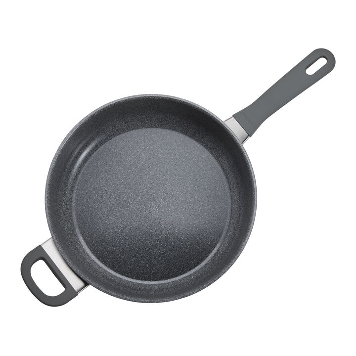 Parma Plus Ceramic, 3.9 qt Ceramic Nonstick Sauté Pan With Lid And Helper Handle, Aluminum , large 3