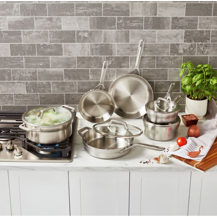 Motion Stainless Steel, 10 Piece stainless steel Cookware set, large 2