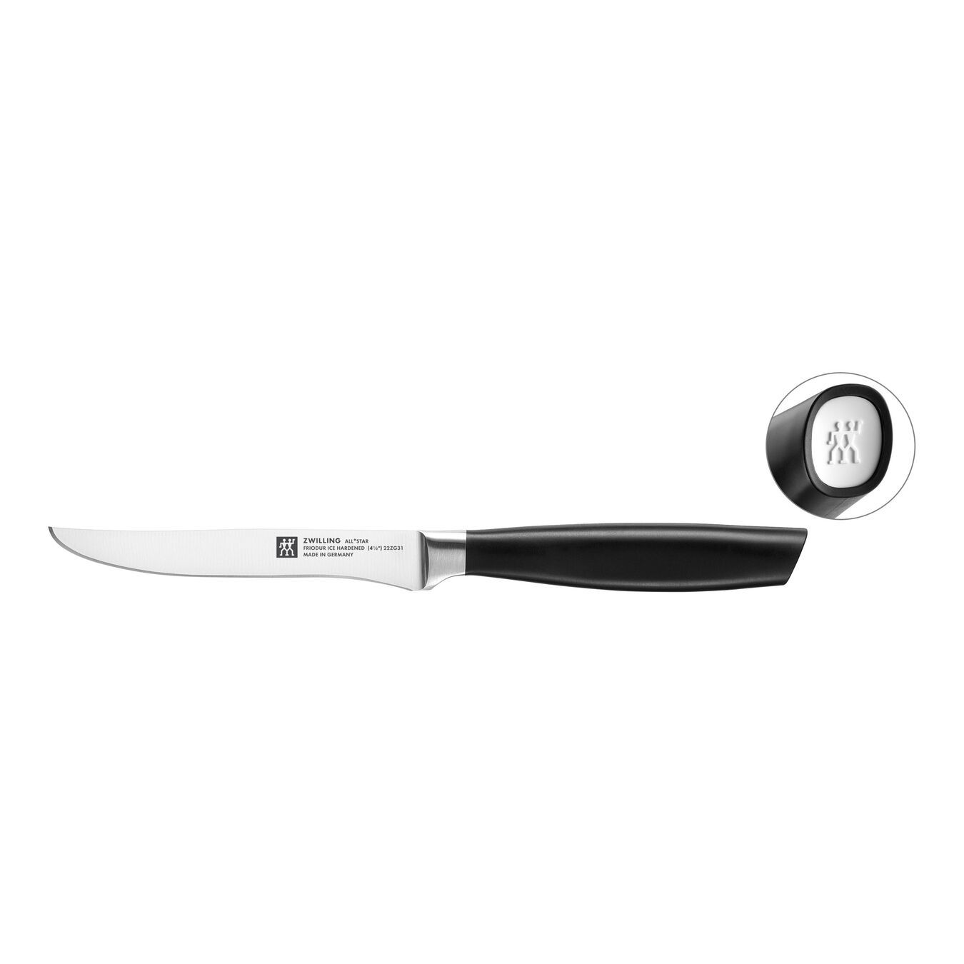 Grill kniv 12 cm, Vit,,large 1