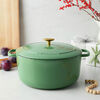 Bellamonte, Cocotte 28 cm, rund, Grün, Gusseisen, small 2