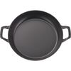 Braisers, 30 cm round Cast iron Saute pan with glass lid eucalyptus, small 2