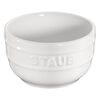 Ceramique, 2-pcs round Ceramic Ramekin set pure-white, small 1