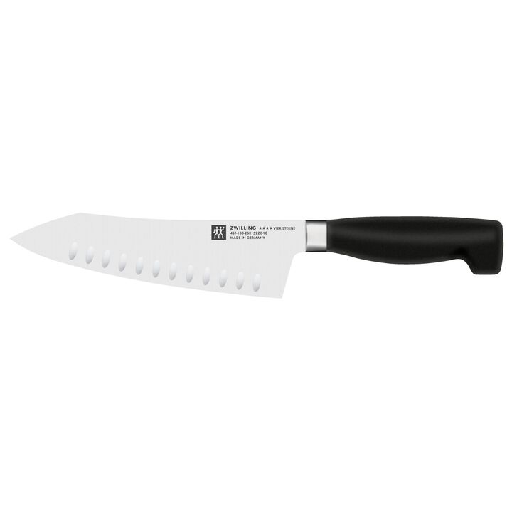 Four Star, 7-inch Rocking Santoku Knife, Hollow Edge , large 1
