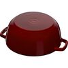 Cast Iron - Specialty Shaped Cocottes, 3.75 qt, Essential French Oven Lilly Lid, Grenadine, small 4
