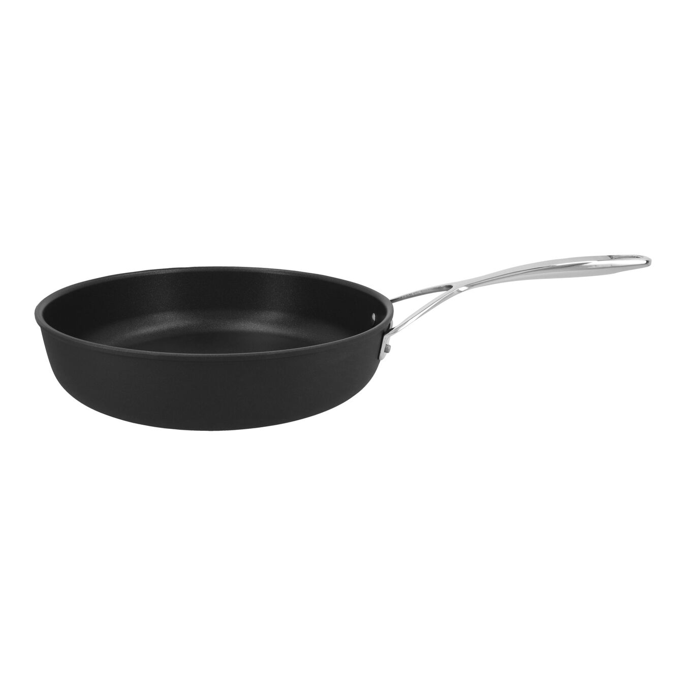 28 cm Aluminum Frying pan high-sided silver-black,,large 1