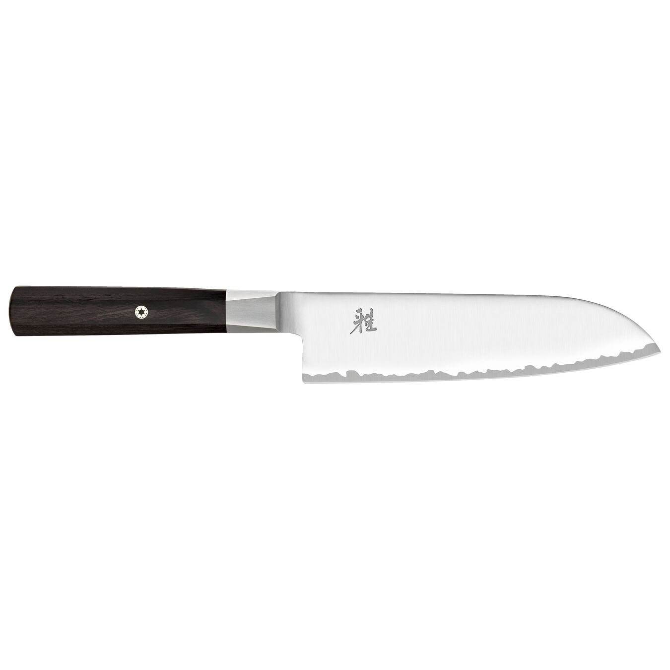 Couteau santoku 18 cm, Brun, Tranchant lisse,,large 5