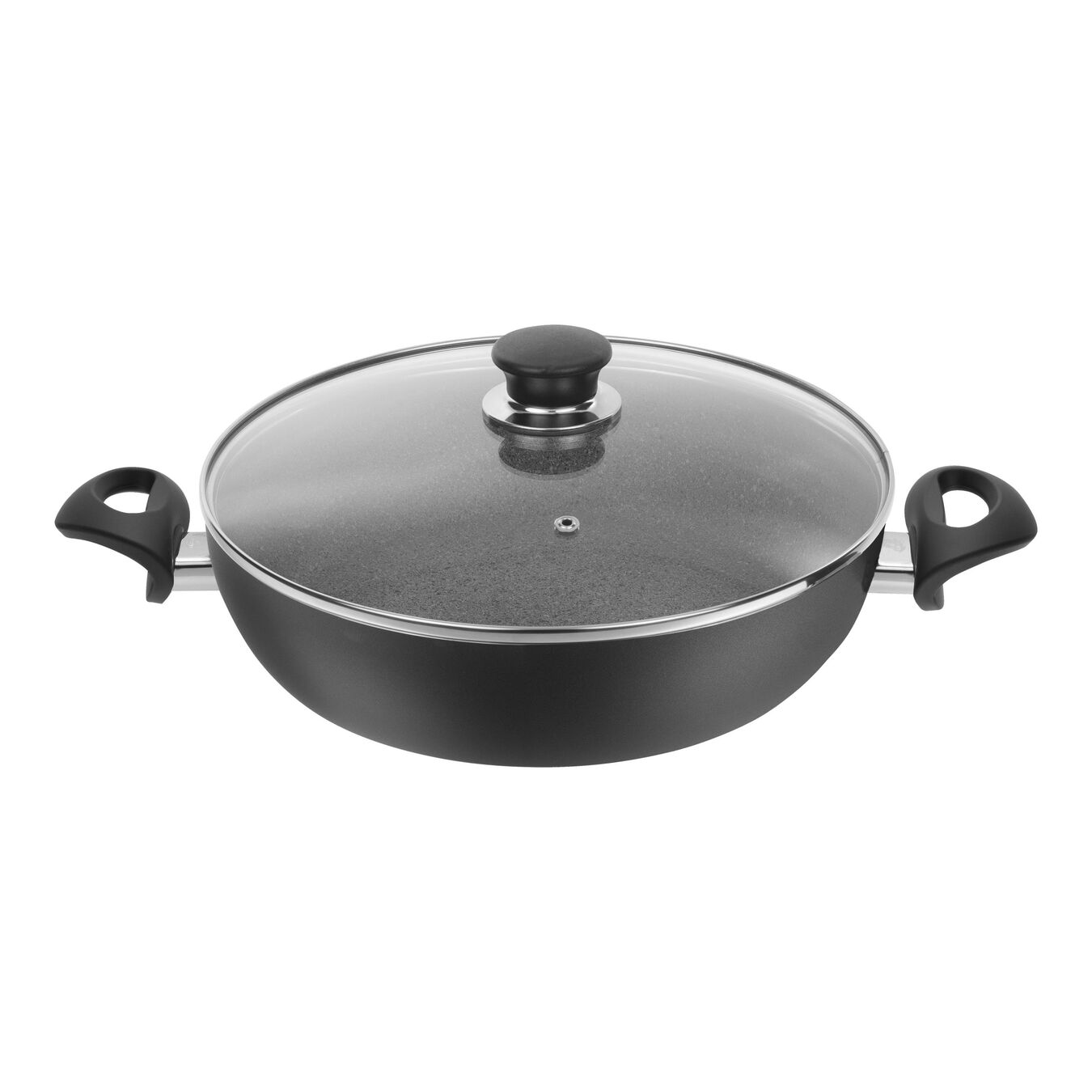 3.6 l Granitium round Saucier and sauteuse with lid, grey,,large 1