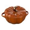 Ceramic - Specialties, 0.75 qt, pumpkin, Cocotte, burnt orange, small 1
