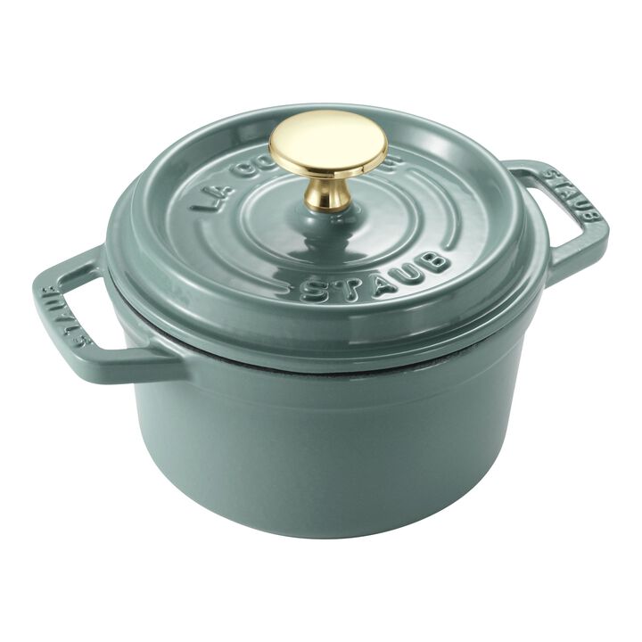 鋳物ホーロー鍋, ピコ・ココット 14 cm, ラウンド, ユーカリ, 鋳鉄, large 1