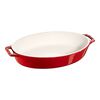Ceramique, 12.25 inch, Oval, Baking Dish, Cherry, small 1