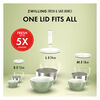 Fresh & Save BOWLS, Vacuum bowl set S/M/L / 13 Piece, glass, transparent-white, small 4