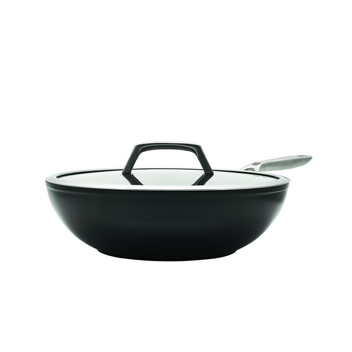 Motion Ceramic, 30 cm / 12 inch aluminum deep saute pan with lid, large 2