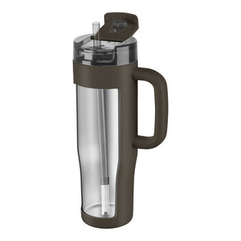 Thermo Straw Tumbler, 900 ml, paslanmaz &ccedil;elik, &Ccedil;ikolata,,large 5