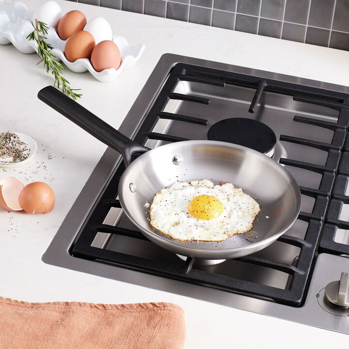 Milano Stainless Steel, 8-inch, Stainless Steel, Frying Pan, large 2