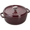 Cast Iron - Shallow Cocottes, 6 qt, Pig, Cochon Shallow Wide Round Cocotte, Grenadine, small 5