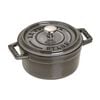250 ml cast iron round Mini cocotte, graphite-grey,,large