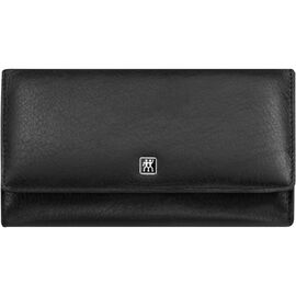 6-pc, Nappa Leather Snap Fastener Case, Black Matte