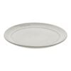 15 cm ceramic round Plate flat, white truffle,,large