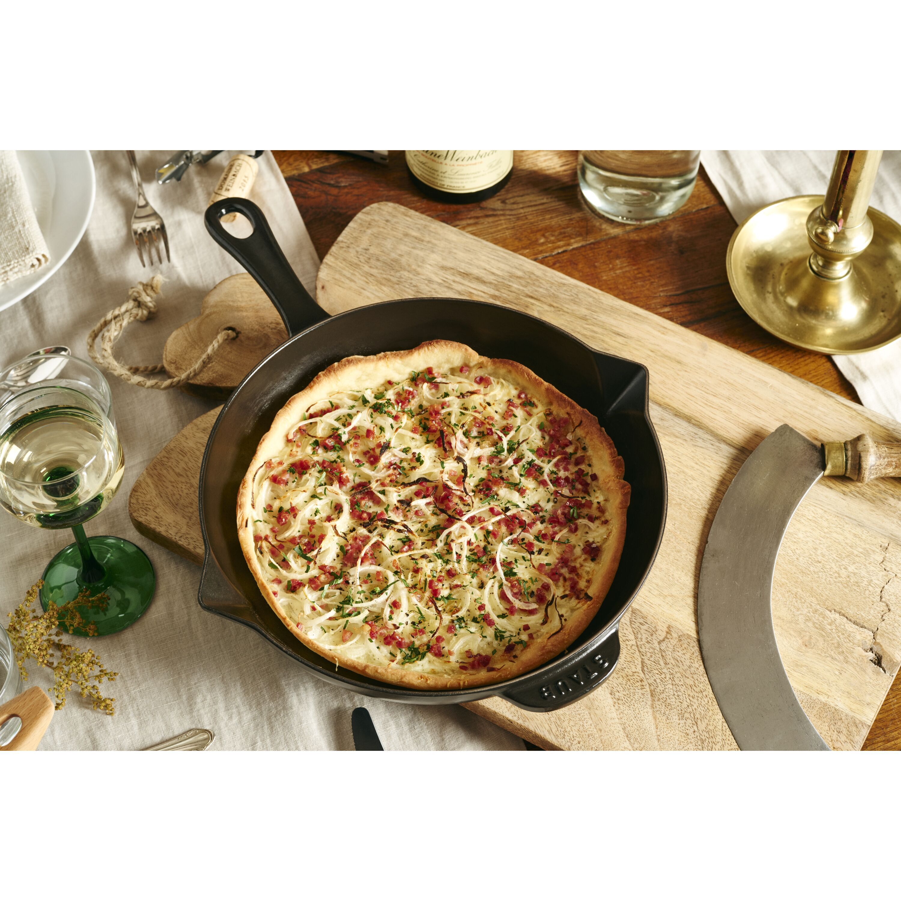 Staub Stegepande 26 cm, Støbejern, Sort - Thumbnail 4