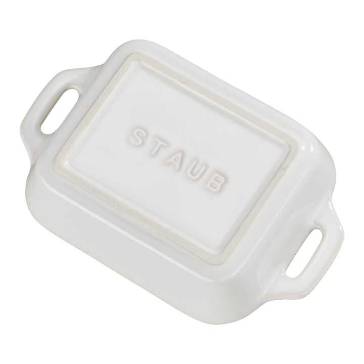 Ceramique, Ovenschaal 34 cm, Rechthoekig, Ivoorwit, large 4