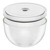 Fresh & Save BOWLS, Set de bols sous vide S/M/L / 6-pcs, Verre, transparent-blanc, small 3