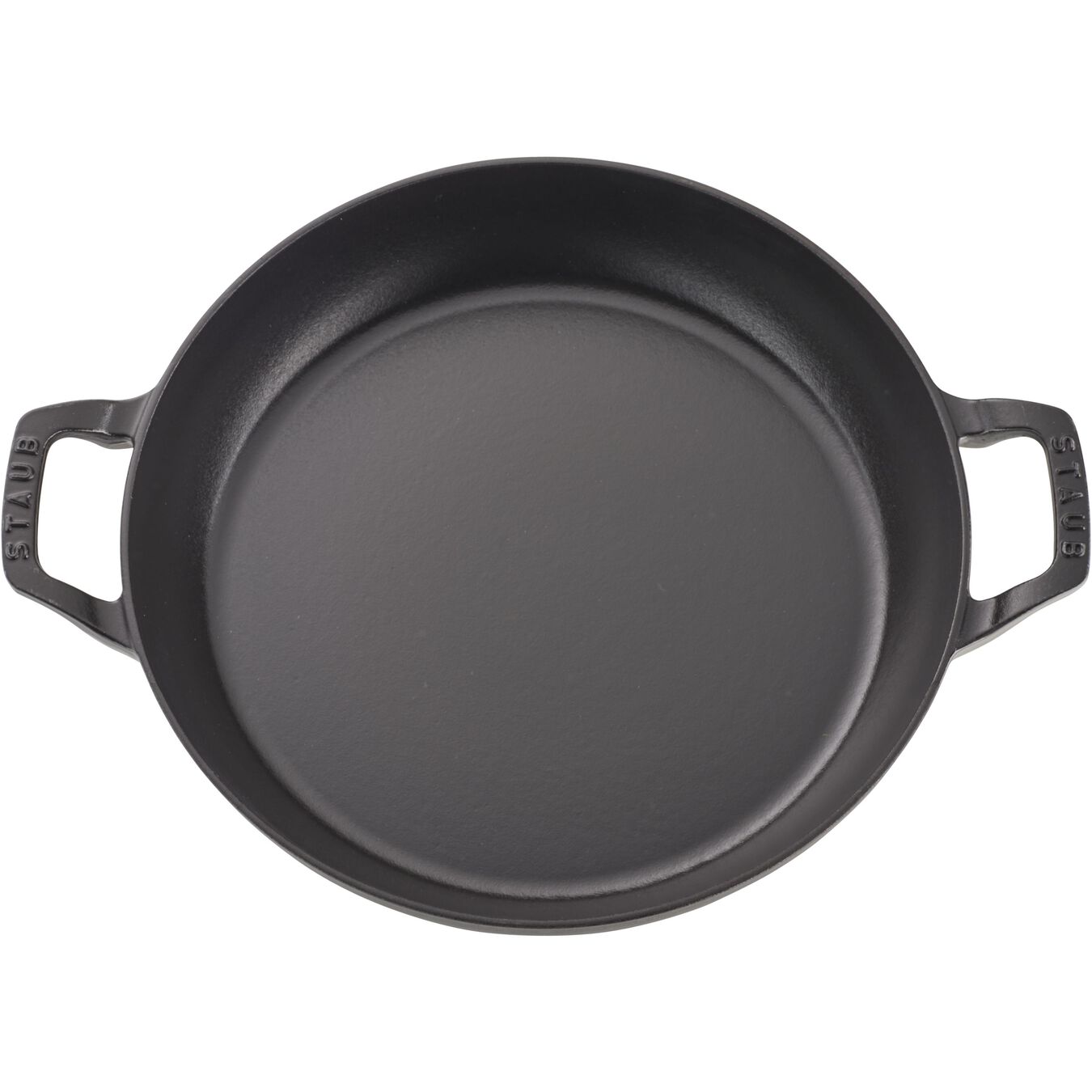 3.5 l cast iron round Saute pan with glass lid, black - Visual Imperfections,,large 3