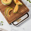 BBQ+, Cutting board with tray 43 cm x 36 cm acacia, small 10