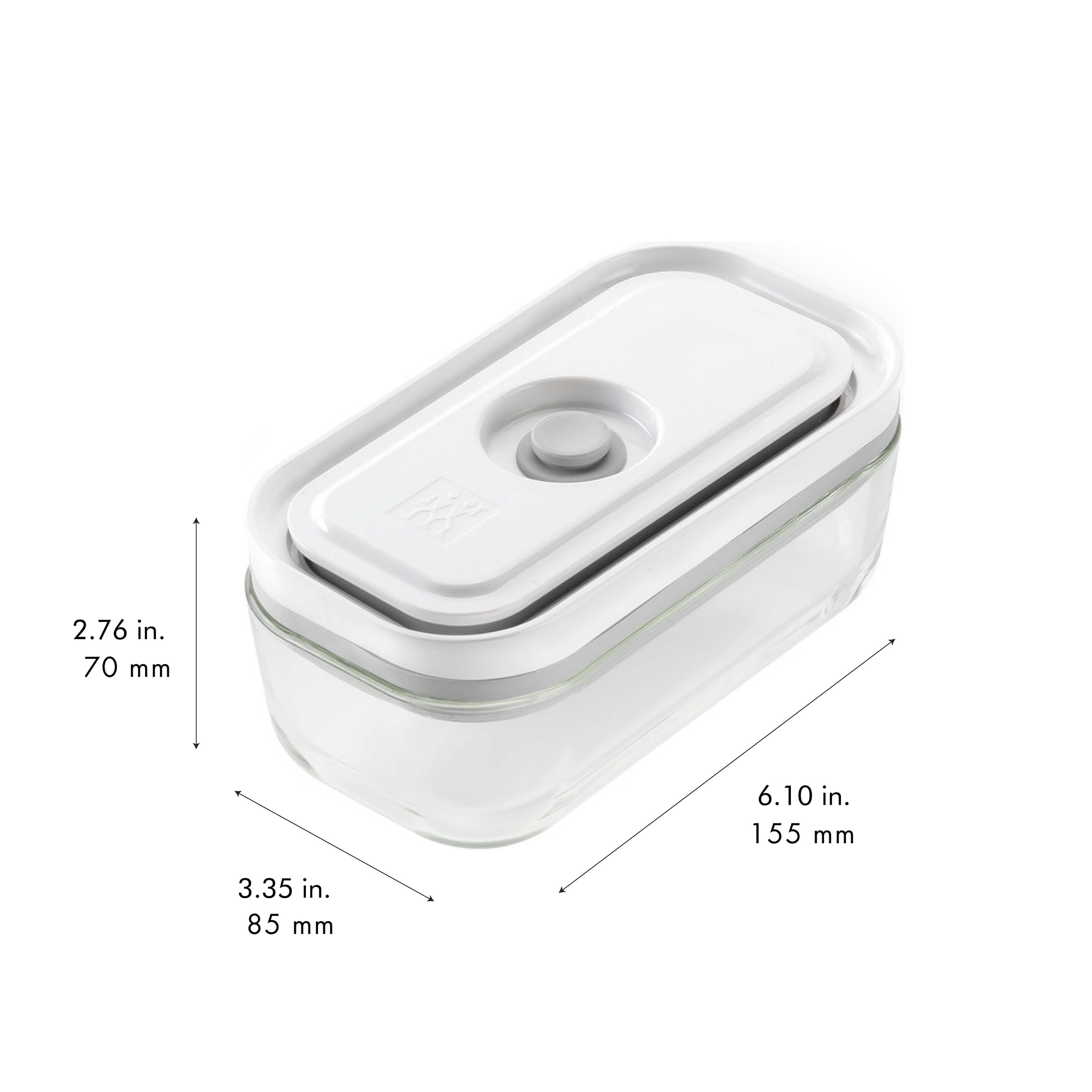 ZWILLING Fresh &amp; Save Vacuümdoos S, Glas, Grijs - Fresh &amp; Save - ZWILLING