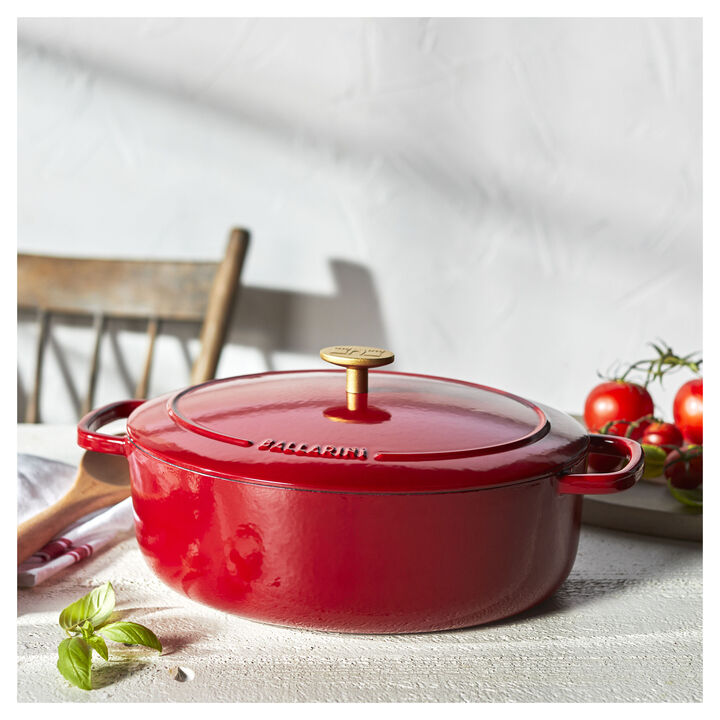 Bellamonte, Cocotte 29 cm / 4,5 l, Ovaal, Rood, large 3