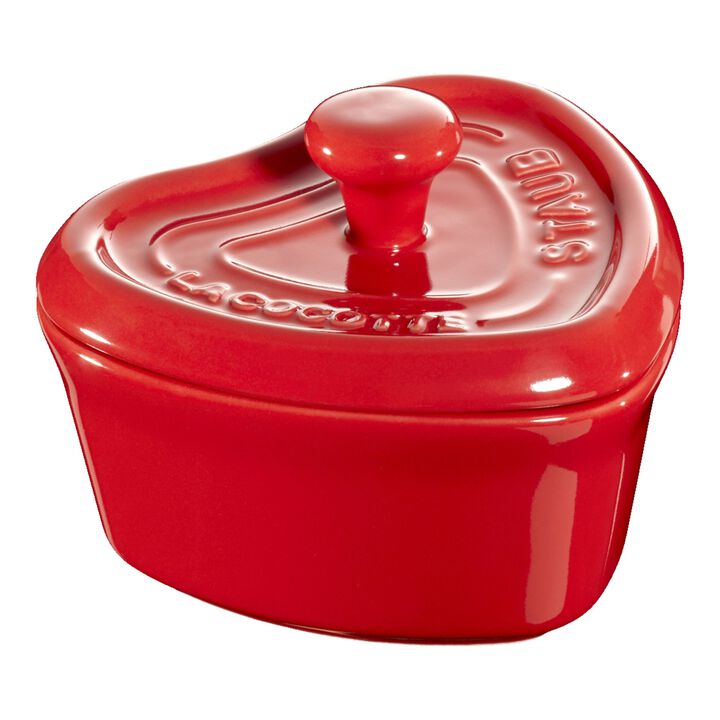 Ceramique, Mini braadpan 10 cm / 200 ml, Hart, Kersenrood, large 1