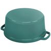Cast Iron - Round Cocottes, 7 qt, Round, Cocotte, Turquoise, small 4