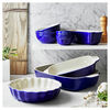 Ceramic, 8-pc, Bakeware set, dark blue, small 2