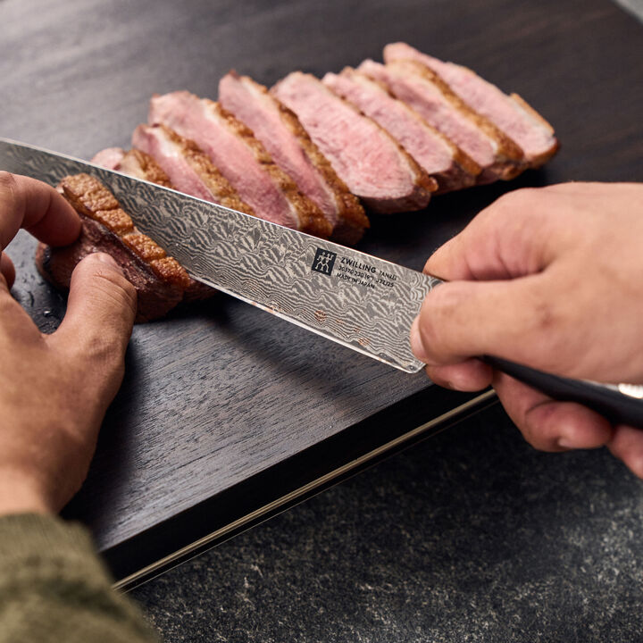 Tanrei, Couteau à trancher 23 cm, Brun, Tranchant lisse, large 2