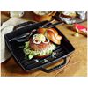 Grill Pans, Grill 23 cm, Hierro fundido, Negro, small 2