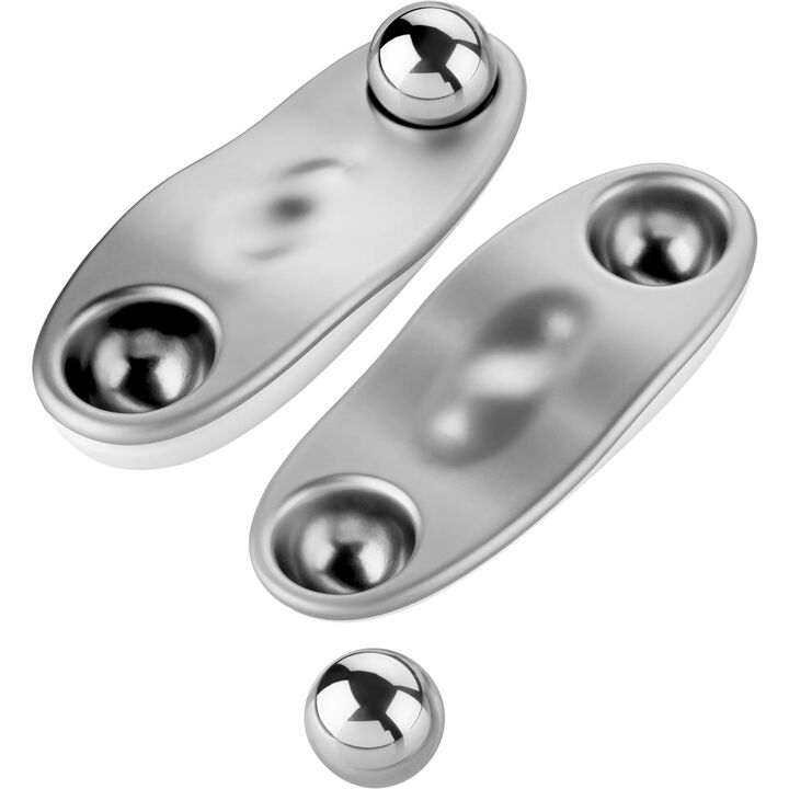 PREMIUM, Facial Massage Tool, stainless steel | white, large 3