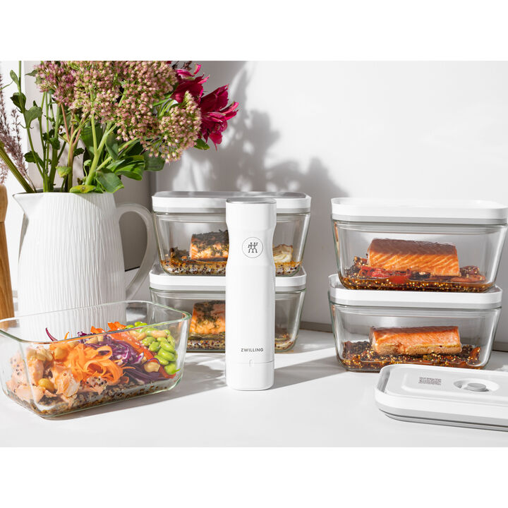 Fresh & Save, Set di sacchetti, contenitori e fasce per sottovuoto, 17-pz. / S/M/L, colori misti, Plastica, large 2