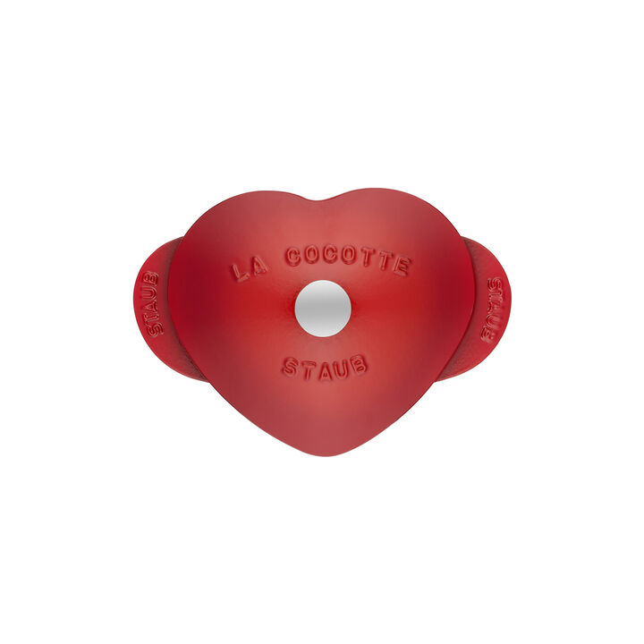 Cast Iron, 1.75 qt, Heart, Dutch Oven, Cherry, large 3