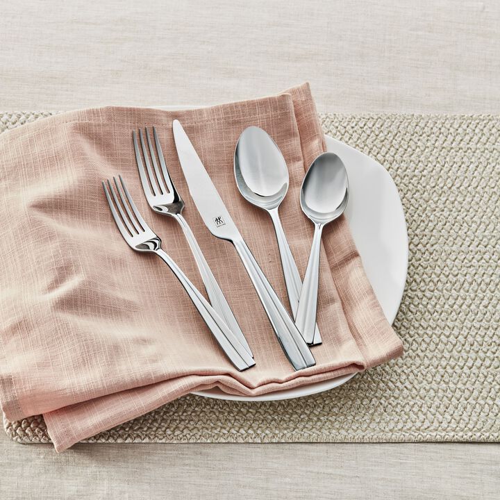 Constance, 42-pc Flatware Set, 18/10 Stainless Steel , large 4