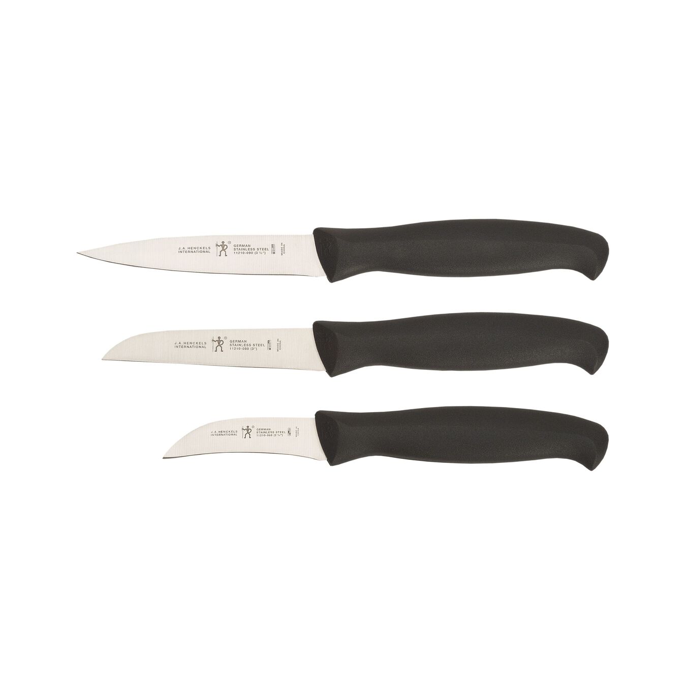 3-pc, Paring Knife Set - Black,,large 1