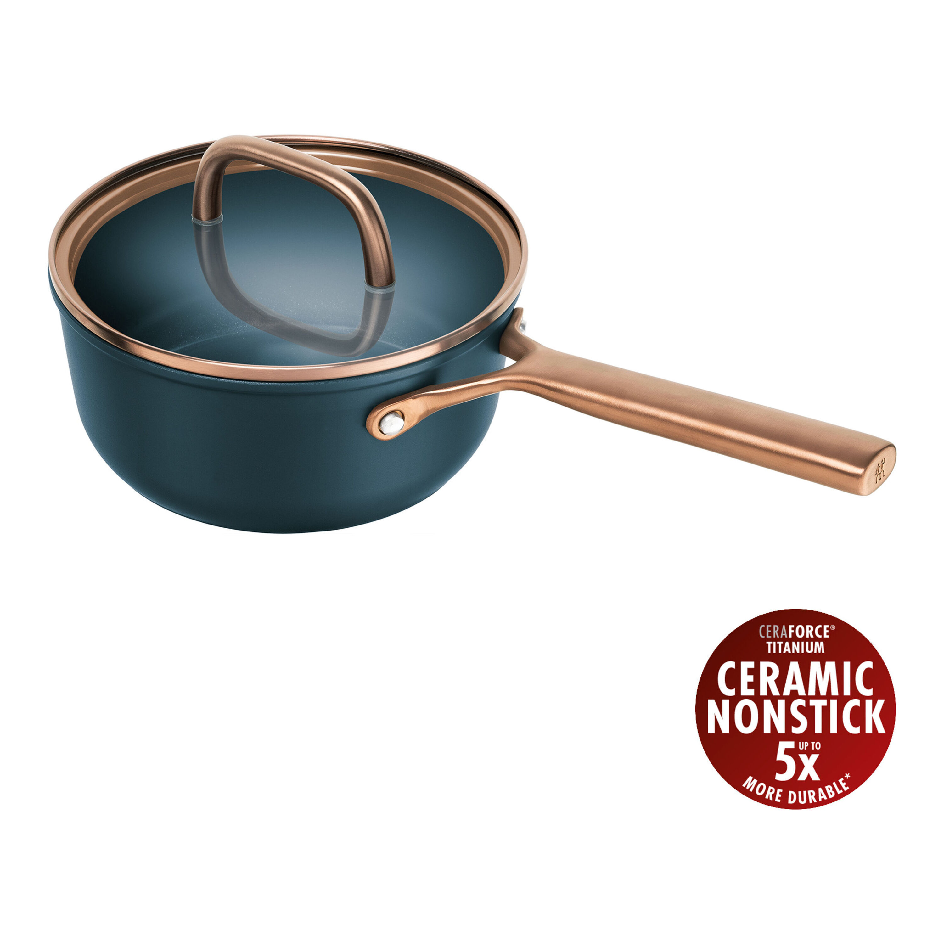 Zwilling Blue Milano 18 Cm Aluminium Saucepan With Glass Lid