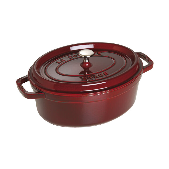 La Cocotte, Cocotte 29 cm, Ovale, Grenadine, Fonte, large 2