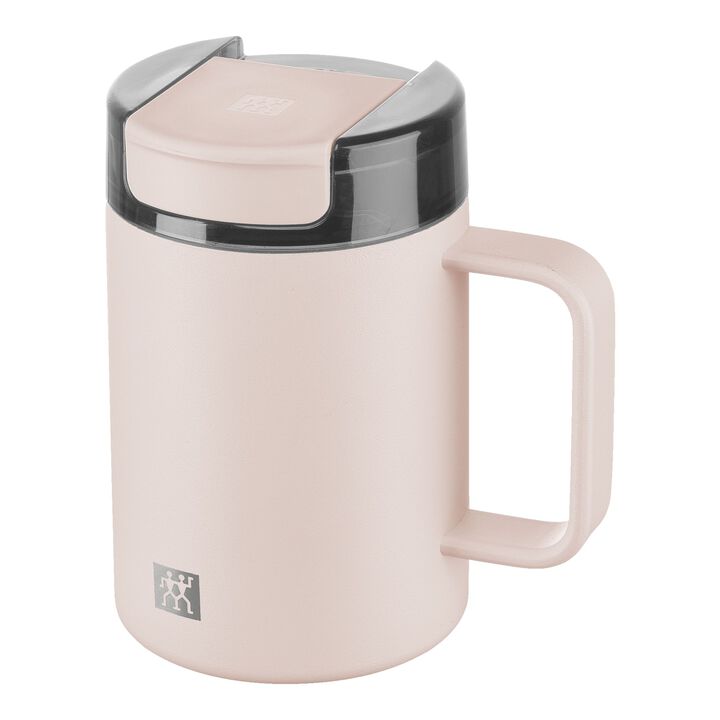 Thermo Plus, Thermo mug, 380 ml, stainless steel, pink, large 1