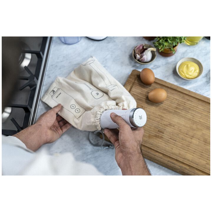 Enfinigy, Staafmixer, DC Motor, Zilver-wit, large 4