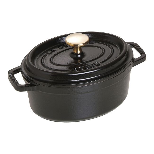 1.1 qt, Oval, Dutch Oven, Black Matte