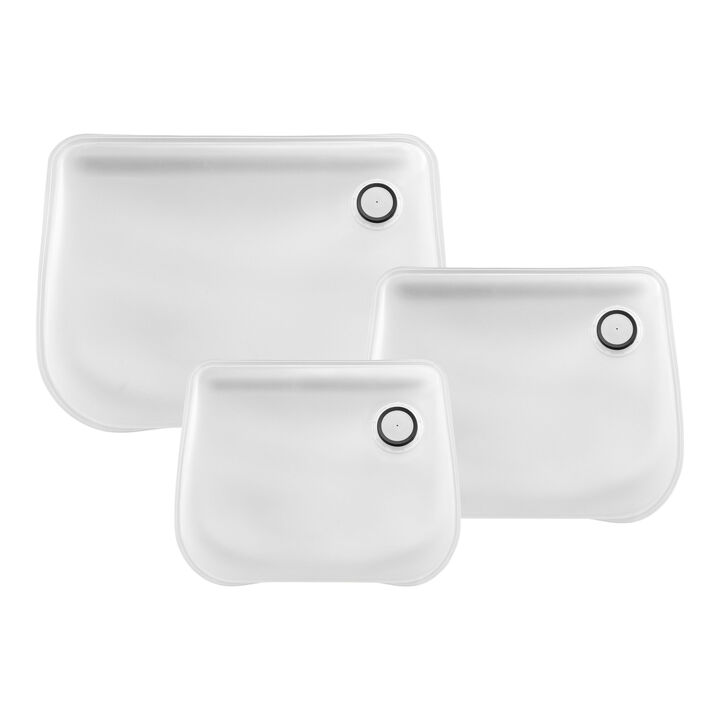 Fresh & Save, Set de sacs Flex, 3-pcs. / S/M/L, transparent, plastique, large 1