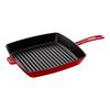 Cast Iron - Grill Pans, 12-inch, Cast Iron, Square, Grill Pan, Cherry, small 1