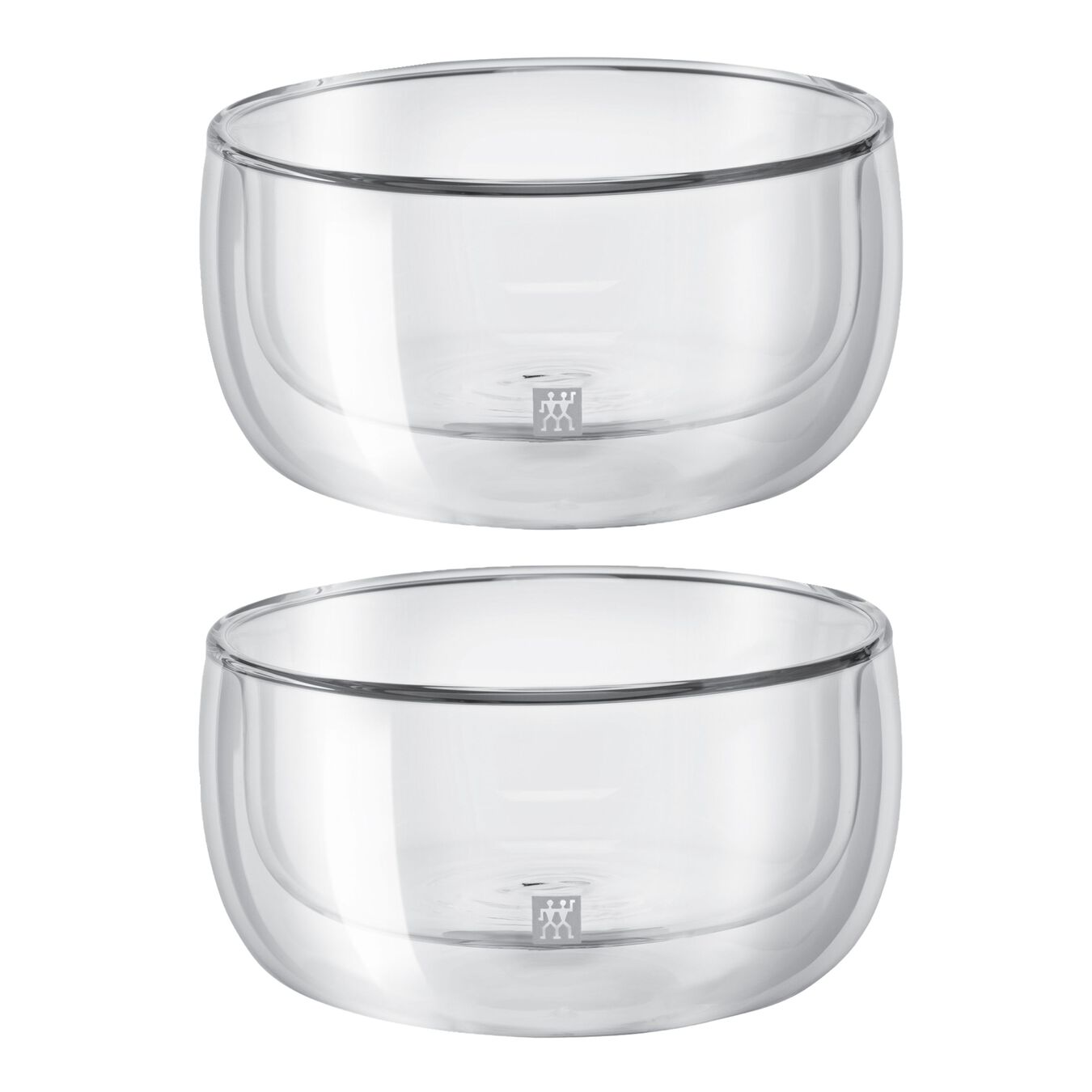 2 Piece Double-Wall Glass Bowl Set,,large 1