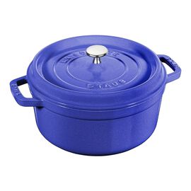 3.7 l cast iron round Cocotte, Blueberry