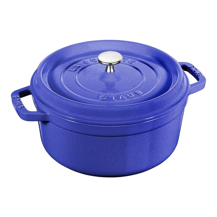 La Cocotte, 3.7 l cast iron round Cocotte, Blueberry, large 1