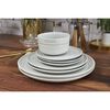 Dining Line, 15 cm ceramic round Plate flat, white truffle, small 3